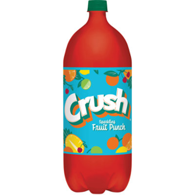 Crush Sparkling Fruit Punch Soda In Bottle - 2 Liter