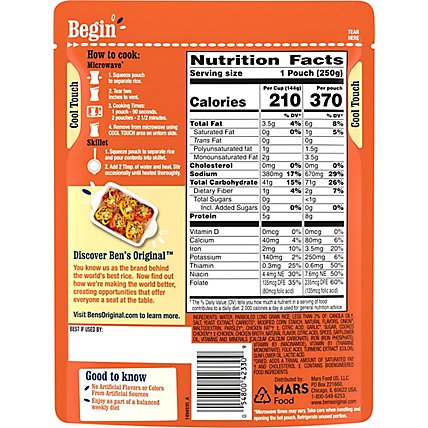 Ben's Original Ready Rice Easy Dinner Side Roasted Chicken Flavored Rice Pouch - 8.8 Oz - Image 8