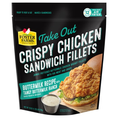 Foster Farms Crispy Chicken Fillet W/buttermilk Ranch Sauce - 18 OZ - Image 3