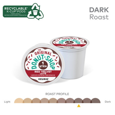 The Original Donut Shop One Step Red Velvet Latte Keurig Single Serve K Cup Pods - 10 Count - Image 5