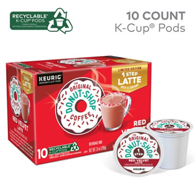 The Original Donut Shop One Step Red Velvet Latte Keurig Single Serve K Cup Pods - 10 Count - Image 2