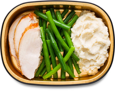 ReadyMeals Roasted Turkey Breast W/ Green Beans & Mashed Potatoes - EA