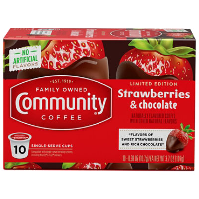 Community Strawberries & Chocolate Single Serve Coffee - 10 CT - Image 3