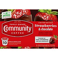 Community Strawberries & Chocolate Single Serve Coffee - 10 CT - Image 2