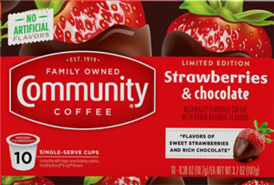 Community Strawberries & Chocolate Single Serve Coffee - 10 CT - Image 2