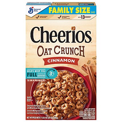 Cheerios Cinnamon Oat Crunch Cereal - 24 OZ - Image 2