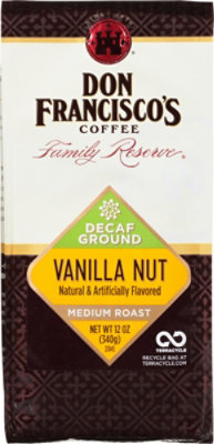 Don Franciscos Family Reserve Decaf Vanilla Nut Ground Coffee - 12 OZ - Image 2