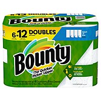 Bounty Paper Towel 2 Ply Select-a-size Roll White 6 Double Roll - 6 RL - Image 1