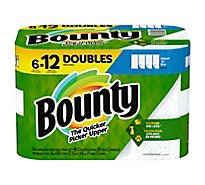 Bounty Paper Towel 2 Ply Select-a-size Roll White 6 Double Roll - 6 RL