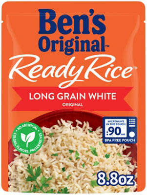 Ben's Original Ready Rice Easy Dinner Side Original Long Grain White Rice Pouch - 8.8 Oz
