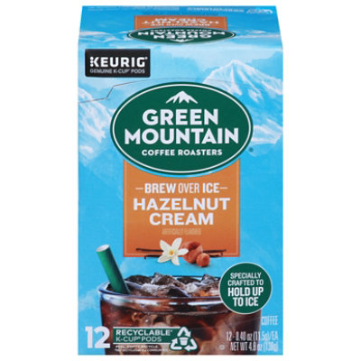 Green Mountain Coffee Hazelnut Cream Brew Over Ice Coffee K-Cups , 24/Box