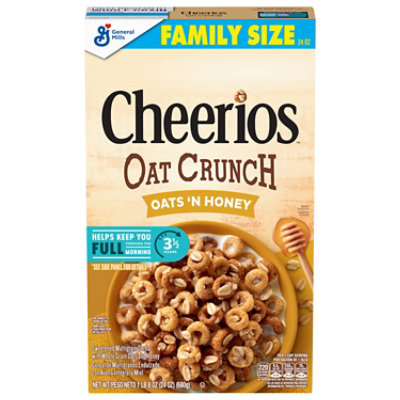 Cheerios Oats N Honey Oat Crunch Cereal - 24 OZ - Image 1