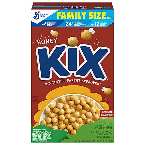 Kix Honey Cereal - 18 OZ