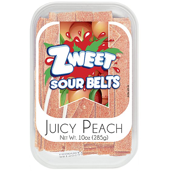 Zweet Sour Belts Peach - 10OZ