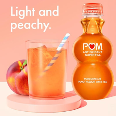 POM Wonderful Pomegranate Peach Passion White Antioxidant Super Tea - 48 Fl. Oz. - Image 6
