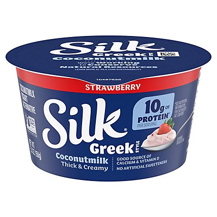 Silk Greek Style Strawberry Coconutmilk Yogurt Alternative - 5.3 OZ - Image 1