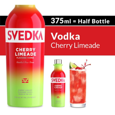 SVEDKA Cherry Limeade Flavored Vodka 70 Proof 375 Ml Albertsons