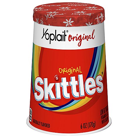 Yoplait Original Skittles Low Fat Yogurt - 6 Oz