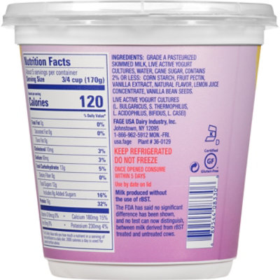 Fage Total 0% Vanilla 32 Oz - 32 OZ - Image 6