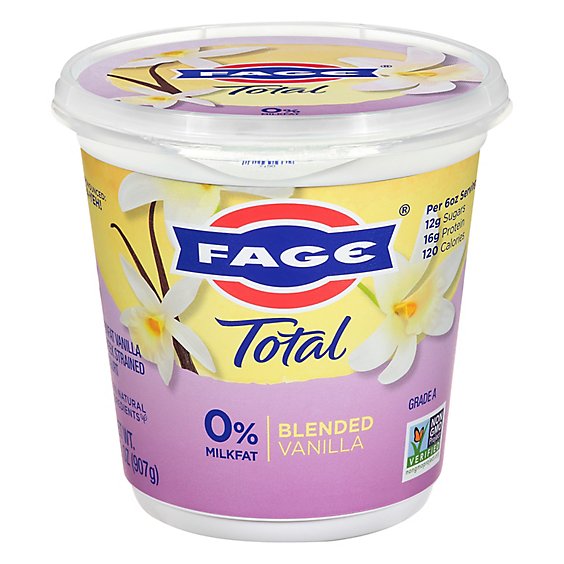 Fage Total 0% Vanilla 32 Oz - 32 OZ