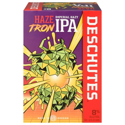 Deschutes Hazetron Imperial Hazy Ipa In Cans - 6-12 FZ - Image 3
