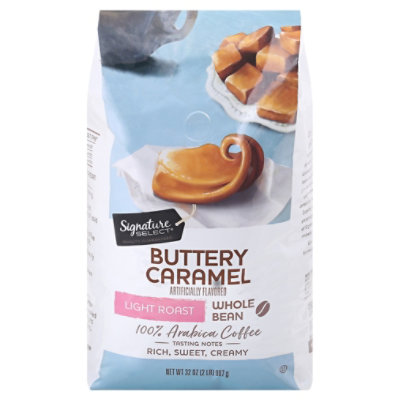 Signature Select Coffee Buttery Caramel Whole Bean - 32 OZ