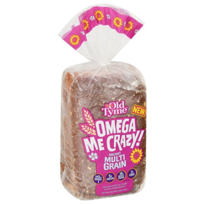 Old Tyme Omega Me Crazy Ancient Grains Multigrain Bread 24 OZ