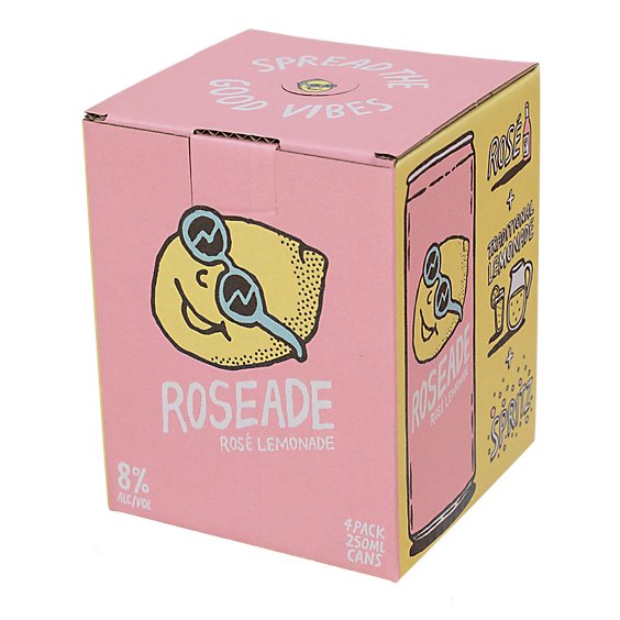 Roseade Rose Lemonade In Cans - 4-250 ML