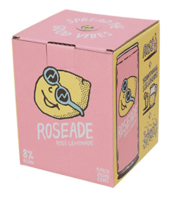 Roseade Rose Lemonade In Cans - 4-250 ML