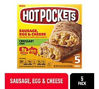 Hot Pockets Sausage Egg and Cheese Sandwiches Box 5 Count - 21.25 Oz