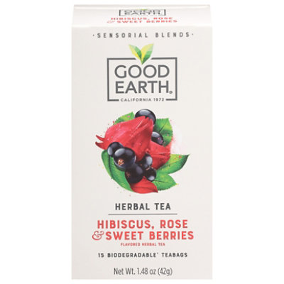 Good Earth Hibiscus Rose & Sweet Berry Teas - 15 CT