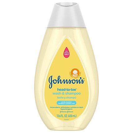 Johnsons Head-To-Toe Baby Wash & Shampoo - 13.6 Fl. OZ. - Image 3