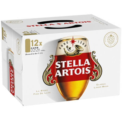 Stella Artois Premium Lager Beer Cans - 12-12 Fl. Oz. - Image 2