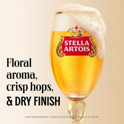 Stella Artois Premium Lager Beer Cans - 12-12 Fl. Oz. - Image 4