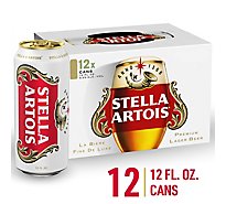 Stella Artois Sleek In Cans - 12-12 Fl. Oz.