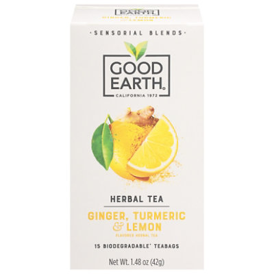 Good Earth Ginger Turmeric & Lemon Teas - 15 CT