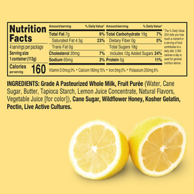 Noosa Yogurt Lemon - 4-4 OZ - Image 3
