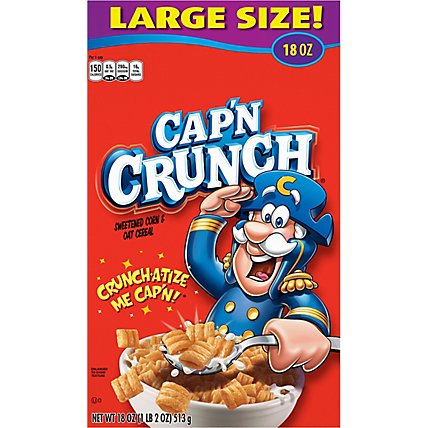 Quaker Capn Crunch Cereal - 18 OZ - Image 1