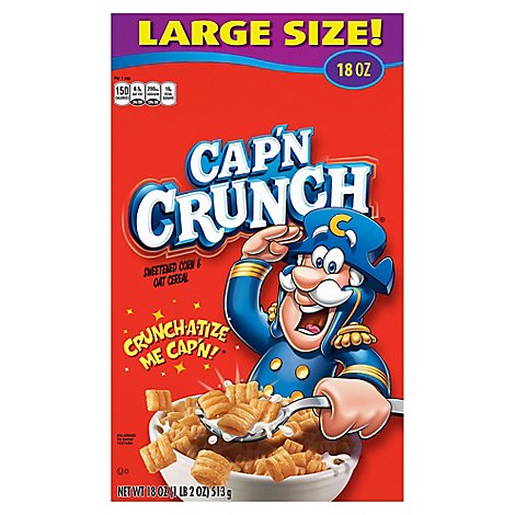 Quaker Capn Crunch Cereal - 18 OZ