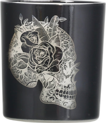 Debi Lilly Floral Skull Candle Sm - EA - Image 2