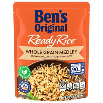 Ben's Original Ready Whole Grain Medley Brown And Wild Rice with Herbs and Spices Pouch - 8.5 Oz - Image 3