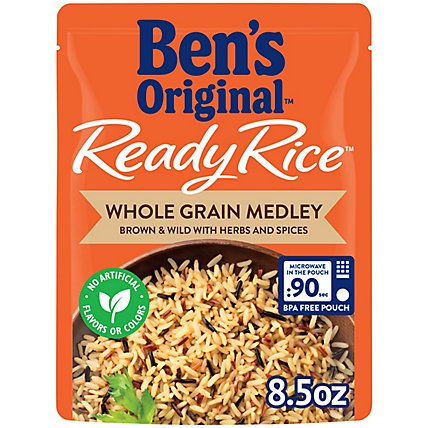 Ben's Original Ready Rice Easy Dinner Side Whole Grain Medley Flavored Rice Pouch - 8.5 Oz - Image 1