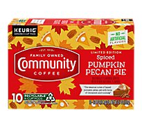 Community Spiced Pumpkin Pecan Pie Single Serve Coffee - 10 CT