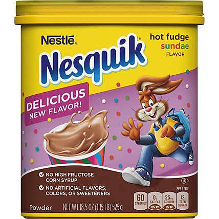 Nesquik Hot Fudge Sundae Flavor Powder - 18.51 OZ - Image 1
