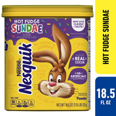 Nesquik Hot Fudge Sundae Flavor Powder - 18.51 OZ