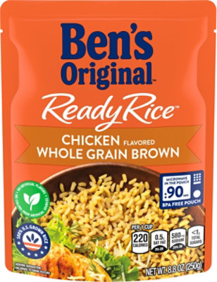 Ben's Original Ready Chicken Flavored Whole Grain Brown Rice Pouch - 8.8 Oz - Image 2