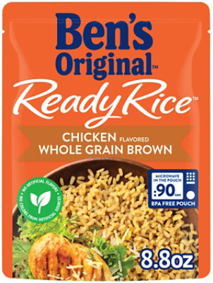 Ben's Original Ready Rice Chicken Flavored Whole Grain Brown Rice Side Pouch - 8.8 Oz