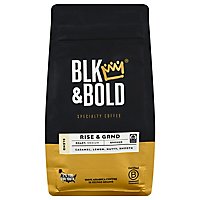 Blk & Bold Rise & Grnd Medium Roast Ground Coffee - 12 OZ - Image 1