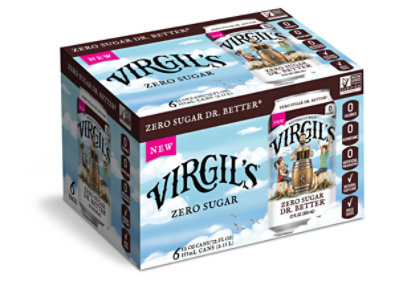 Virgils Zero Sugar Dr Better 120z Can- 6pk - 48 FZ - Image 1