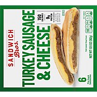 Sandwich Bros Turkey Sausage And Cheese Flatbread Pocket Breakfast Sandwic - 13.5 OZ - Image 6